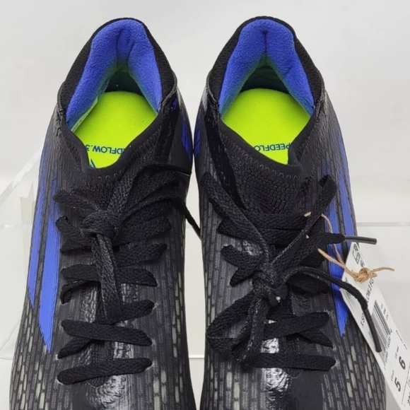 Adidas X SpeedFlow.3 FG Low Mens Soccer Cleats Black Blue FY3296 Size 5 New - Picture 11 of 12